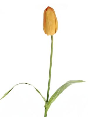 Tulipanes artificiales de calidad. Tulipan artificial tacto natural naranja Oasis decor