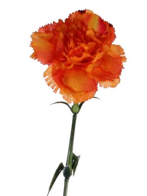 Claveles artificiales economicos. Clavel artificial naranja gama economica Oasis Decor