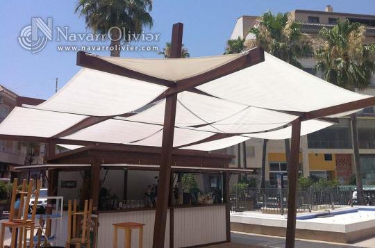 Chiringuito de madera con pérgola - Los Alcazares Murcia