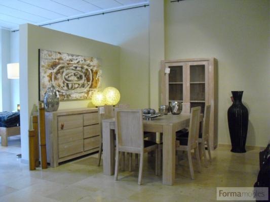 comedor rustico acabado rallado