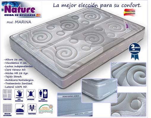 colchon viscoelástico 90x180