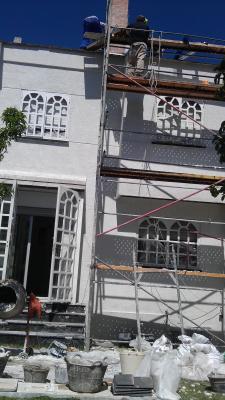 Monocapa piedra proyectada