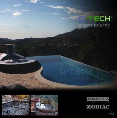 Piscina con mini jacuzzi integrado