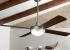 ventilador 4 palas, wengué, con mando a distancia.