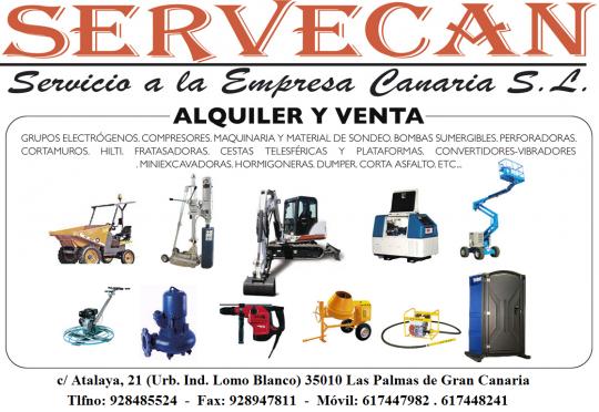Alquiler y venta maquinaria