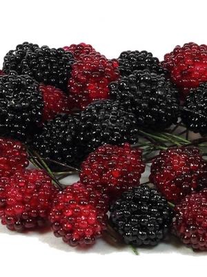 Frutas artificiales Moras artificiales con alambre oasisdecor.com