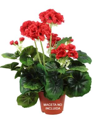 Geranios artificiales Planta geranio artificial economico rojo oasisdecor.com