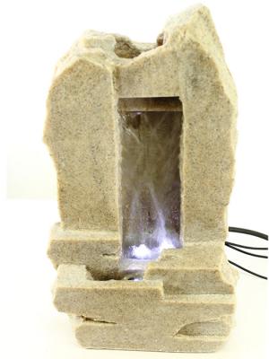 Fuentes con luz Fuente decorativa cascada piedra pequeña oasisdecor.com