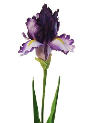 Flores artificiales de tela Flor artificial iris lila Oasis Decor