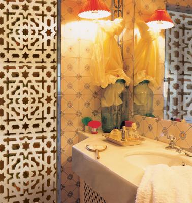 celosía mampara de baño de Andaluciart