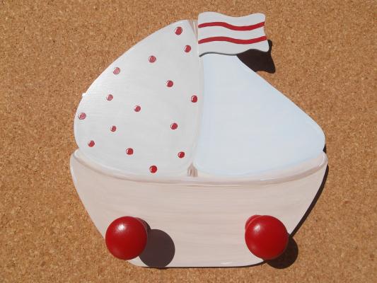 PERCHAS DE PARED INFANTIL,BARCO