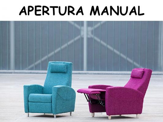 apertura manual butaca relax