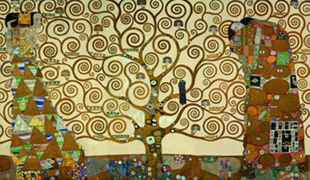 Cuadro con Bastidor El Arbol de la Vida de Klimt
