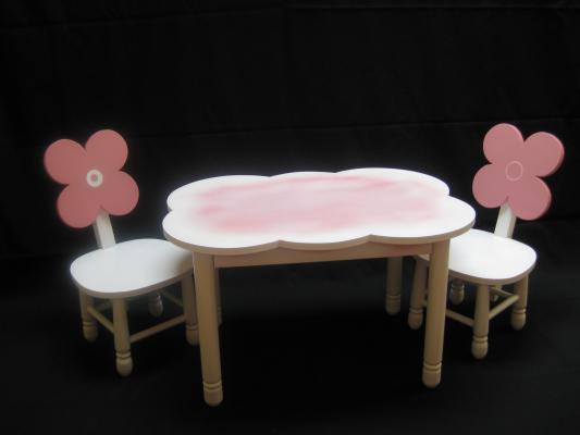 Mesa nube , silla flor