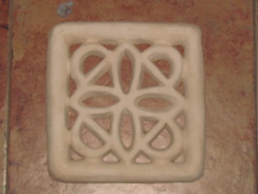 Rejilla de ventilación 21x21cm.(flor sin marco)
