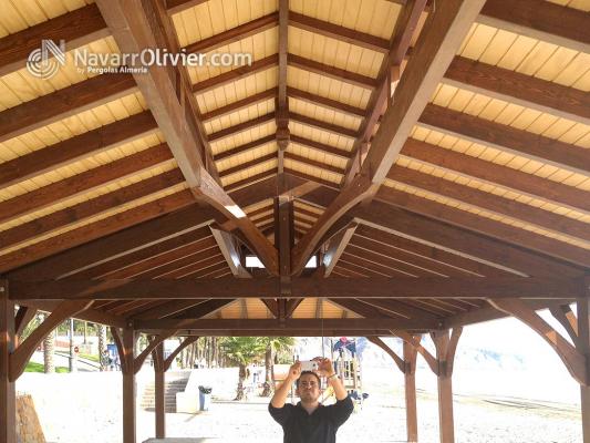 Montaje de chiringuito de 150 m2 en Aguadulce, Almería