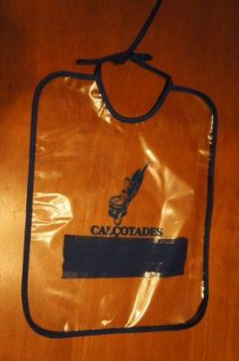 Babero Plastico transparente