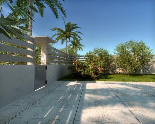 Valla de aluminio Angra V-Residens modelo Look