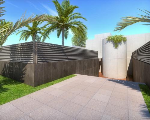 Valla de aluminio Angra V-Residens modelo Bric