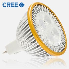 Halógeno LED Lux 12V GU5.3 Acabado oro