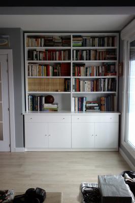 LIBRERIA LACADO EN COLOR BLANCO
