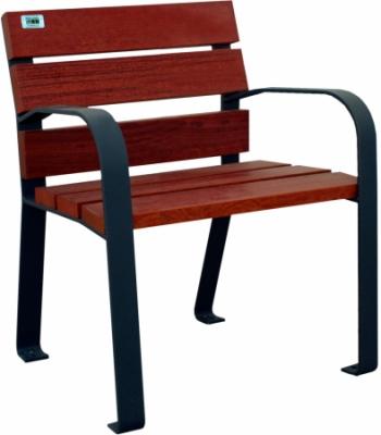 Silla urbana de madera Tropical