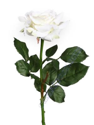 Rosas artificiales. Flor rosa artificial blanca Oasis Decor