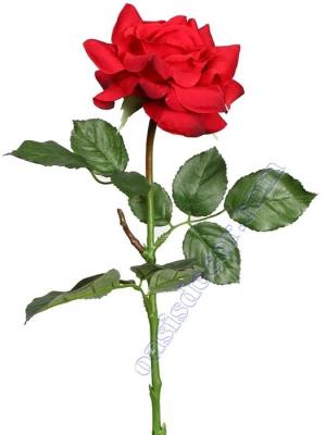 Rosas artificiales. Flor rosa artificial roja Oasis Decor