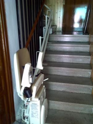 silla salvaescaleras curva mod platinum