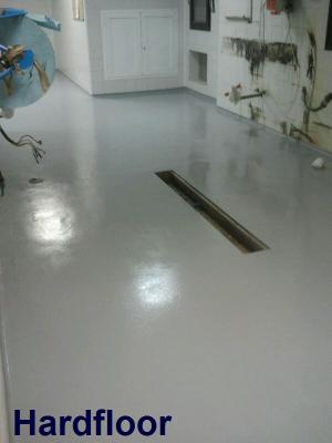 pavimento continuo en cocina industrial