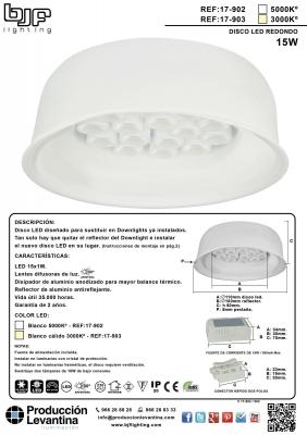 DISCOS LED PARA SUSTITUIR EN DOWNLIGHT