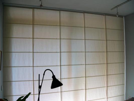 Panel Japonés con Cortina Plegable