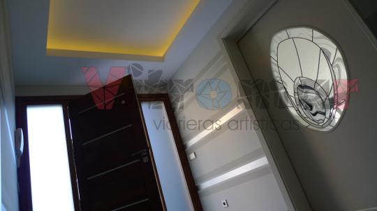 Vidriera Puerta ovalada