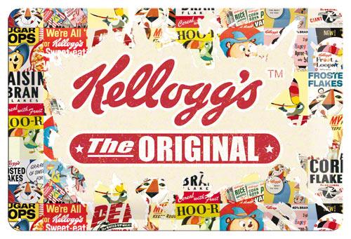 Placa metalica vintage Kellogs 2
