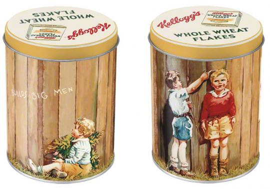 Caja metálica redonda vintage Kelloggs 2