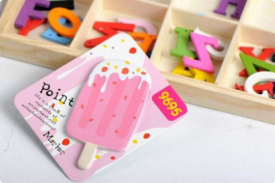 Post It Helado Fresa Kawaii