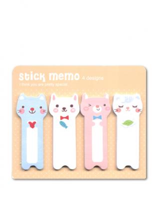 Set Post Its Stick Memo 4 Kawaii