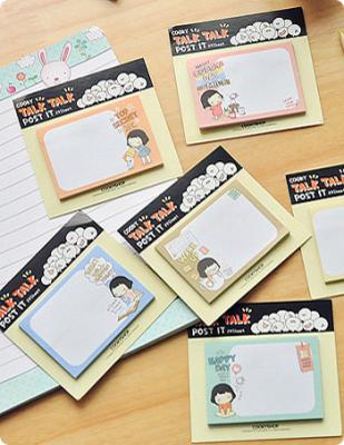 Set Post Its Cooky Girl 1 Kawaii