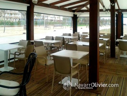 Interior pergola con cerramiento