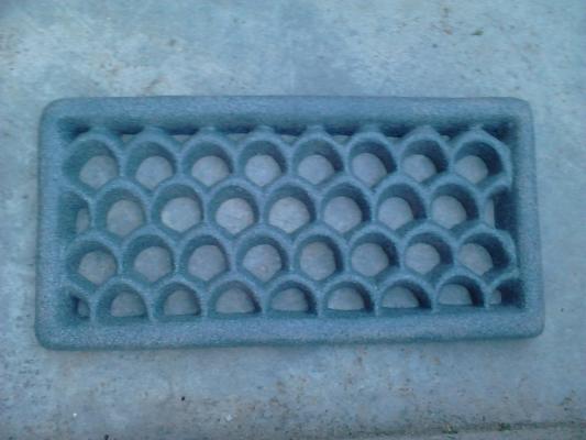Celosía de 30 x 15 cm color granito