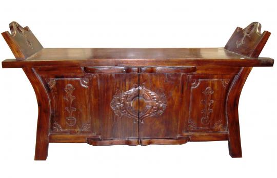 Consola Oriental de Teca Antigua Reciclada