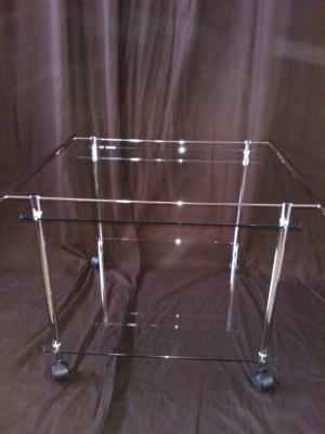 Camarera en acero inox.y cristal