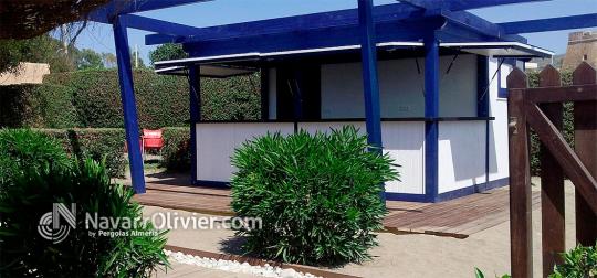 Montaje de chiringuito de 20 m2