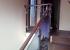 De cristal y tubo inox.