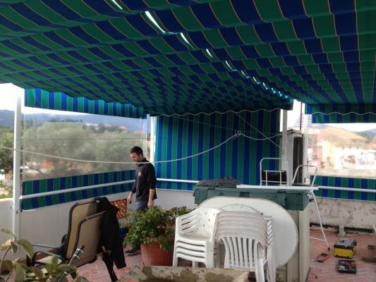 Toldo Plano con cortavientos