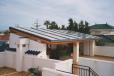pergola con sistema solar torrevieja