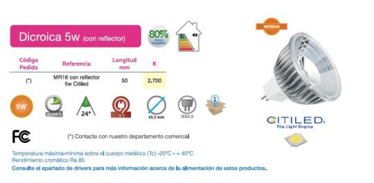 LED dicroica 5W