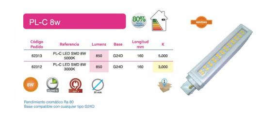 LED PL 8W