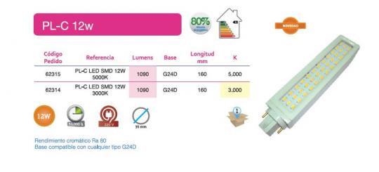 LED PL 12W