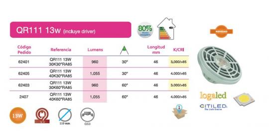 led QR111 13w